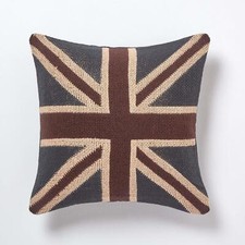 Union Jack British Flag Jacquard Decorative Sofa Cushion Cover