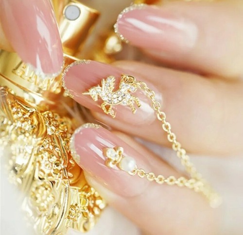 New false nails pink - pink, ombre