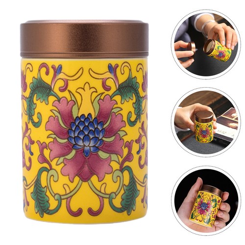 Porcelain tea jar - tea,