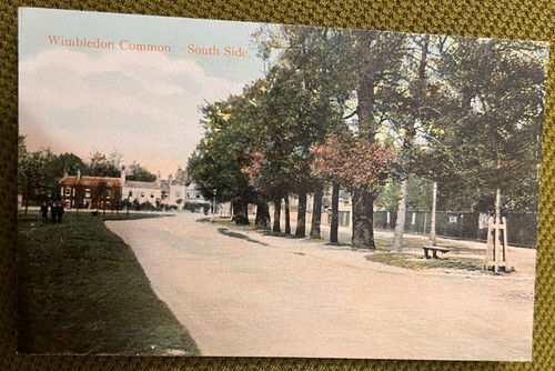 Antique postcard wimbledon - antique,