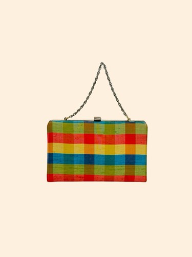 1960s vintage colorful plaid - 1960s,