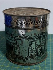 Vintage German Nuremburg Lebkuchen Gingerbread - Empty Collectable Metal Tin