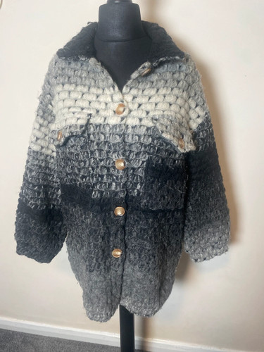 Chunky knit ombre cardigan - chunky,