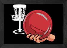 Disc Golf Frisbee Golf Framed