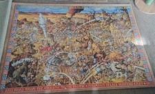 RARE 1986 HEYE 4000 PIECE JIGSAW Puzzle GO WEST MICHAEL RYBA, WITH POSTER & BOX