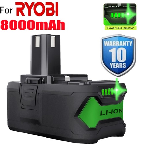 0ah for ryobi 18v - 8.0ah,
