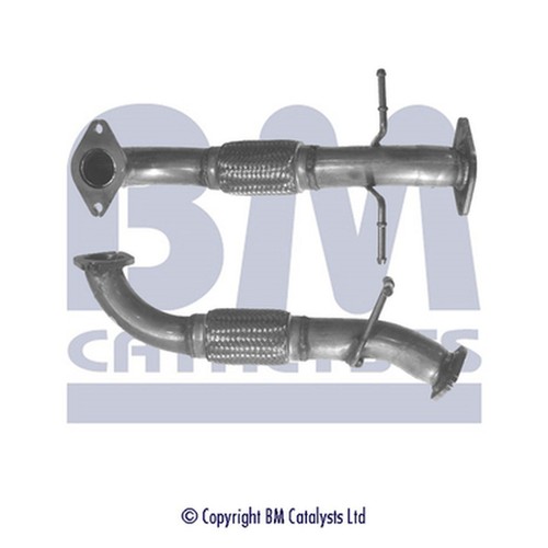 Front exhaust pipe fitting - front,