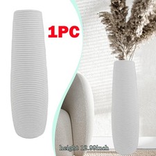 Tall floor vase white - vase,