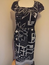 Minuet Black And White Dress