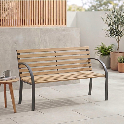Modern outdoor garden - modern, bench