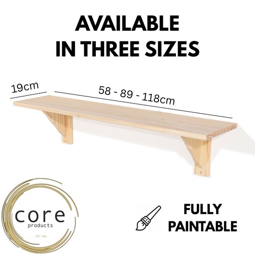 Solid pine traditional - pine, shelf