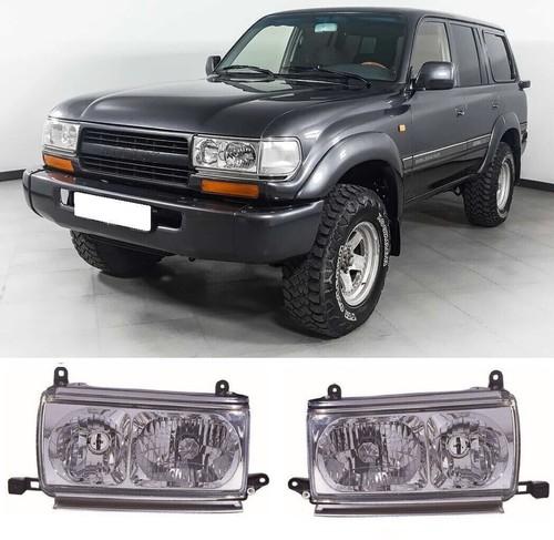 Pair front headlight crystal - front,