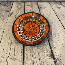 20cm Orange Round Mosaic