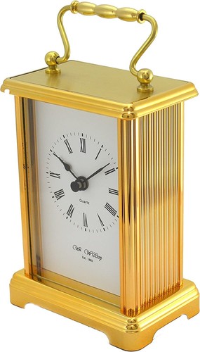 Mantel clock gold carriage - gold, by