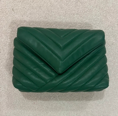 Mango green quilted - quilted, small