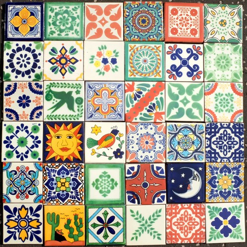 Mexican tiles patchwork 36 - patchwork,