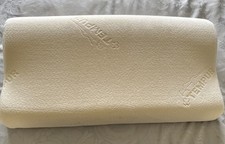 Tempur Ergonomic Pillow - Medium 61x31x10/7cm Velour pillowcase 