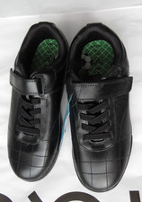 M&S Boys Black Leather School