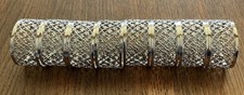 Set Of 8 Antique Silver Plated