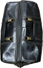 Antique Gladstone Black Leather Doctor’s Medical Bag