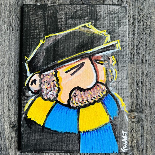 Yellow blue classic - yellow, football