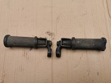 BMW R45 R50 R65 R75 R80 R90 R100 Rear Footrests With Rubbers Mounts Denfeld 