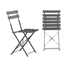 2x Metal Folding Patio Bistro