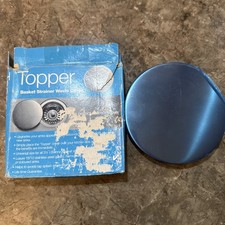 B&Q Topper Basket Strainer Waste Cover 3.5" 89mm Silver Plug Sink Chrome Nickel