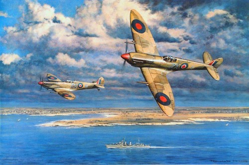 Spitfire oil painting 4k - spitfire,