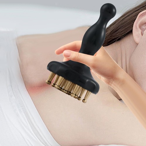 Brass point massage body brush - brass,