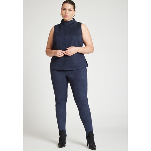 Eloquii barkwood navy faux - x,