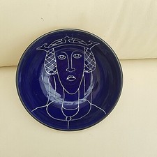 Studio art blue glazed saxon - ,