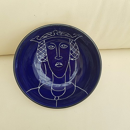 Studio art blue glazed - art,