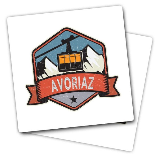 Vinyl stickers avoriaz - stickers,
