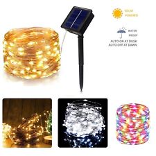 LED Solar String Light Lights Waterproof Copper Wire Fairy Outdoor Garden Party