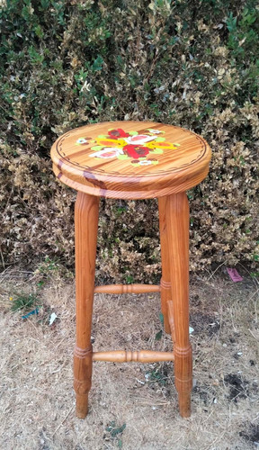Solid pine kitchen bar stool