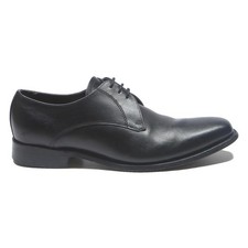 BARKER Mens Black Leather
