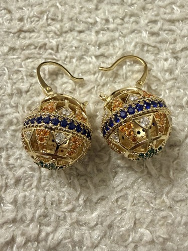 Gold tone art - deco, hollow