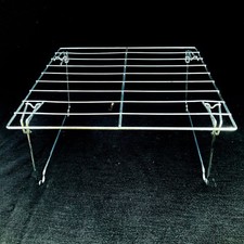 Chrome Foldable Plate Storage Shelf Cooling Rack Shop Display Jewellery Stand