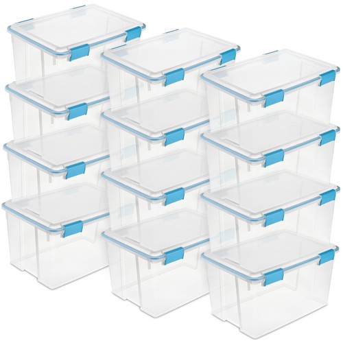 Sterilite clear plastic - 54-qt,