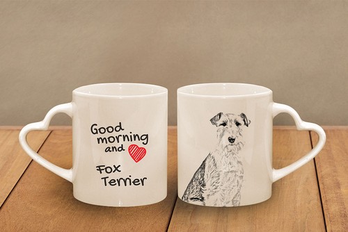 Fox terrier cup with - -,