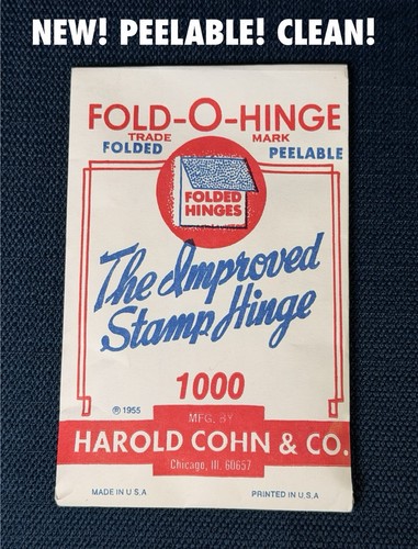 Vtg fold hinge stamp hinges - vtg,