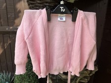 UK Girls Ballet Knit Wrap Top Long Sleeve Kids Gym Ballroom Sweater Cardigan 30”