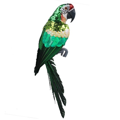 Parrot green sequin fabric - sequin,