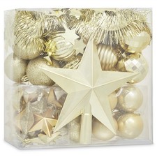 42PC Christmas Baubles Tree Ornaments Trees Wreath Garland Centrepiec