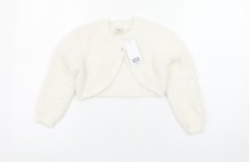 F&F Girls Ivory Fluffy Knit