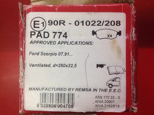 Apec front brake pads - pads, to