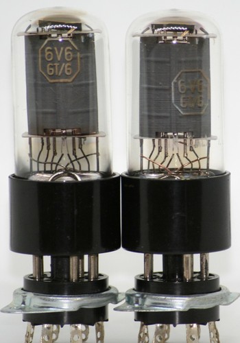 6v6gt tube pair - pair, marconi
