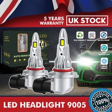 2X 9005 HB3 H10 LED Headlight Bulbs Kit Car High/Lo Beam 6000K Easy To Install