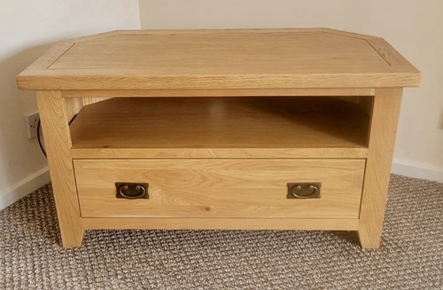 Solid oak corner - solid, tv